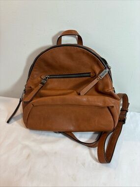 Splendid Womens Leather Mini Backpack - Brown